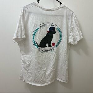 Simply Southern White and Black Dog Silhouette Short Sleeve Tee